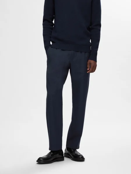 Pantaloni Selected albastru