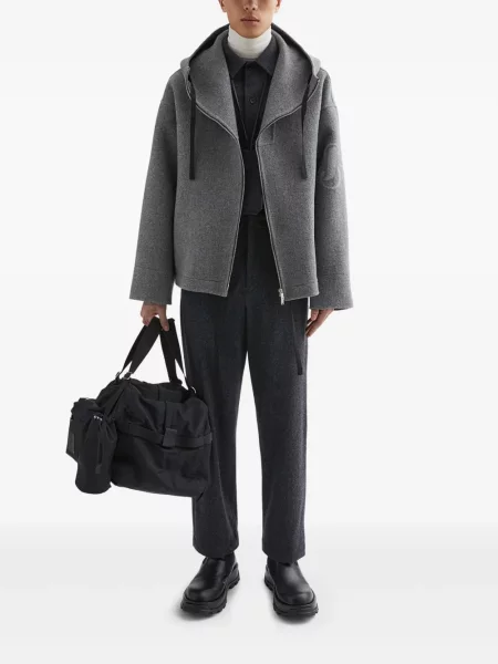 Geacă Jil Sander de lână gri