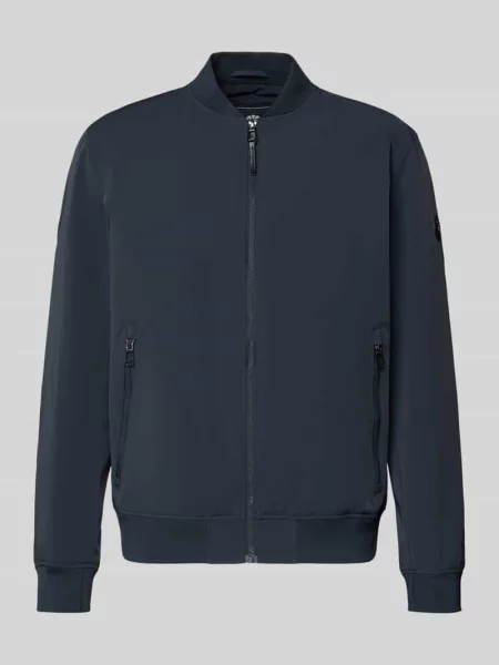 Krój regular fit Kurtka ze stójką Model Carlos' Joop! Collection granatowa