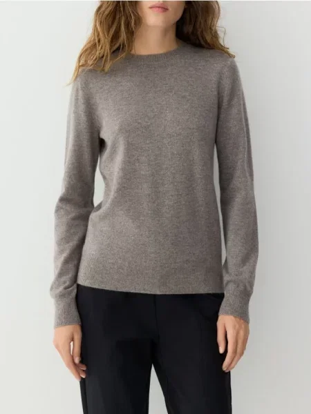 Reserved Шерстяний светр з кашміром пильно-коричневий коричневий