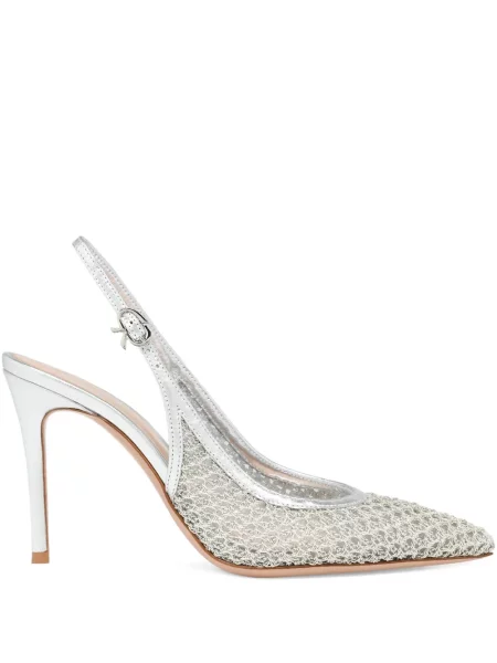 Pantofi cu toc Gianvito Rossi gri