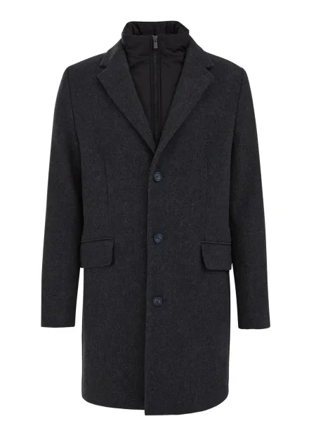 WE Fashion Palton de primăvară-toamnă închis albastru