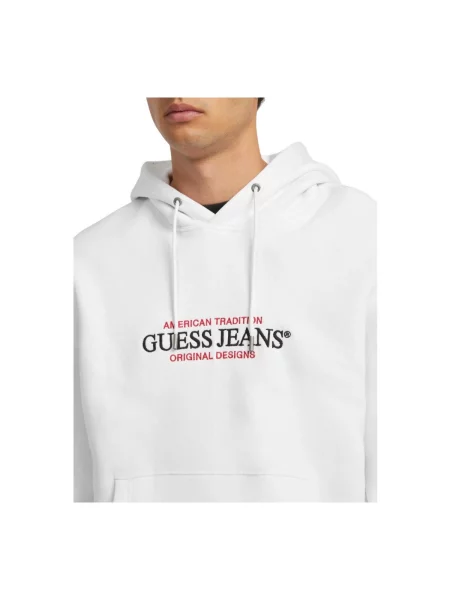 Guess Jeans Hanorac American Tradition alb