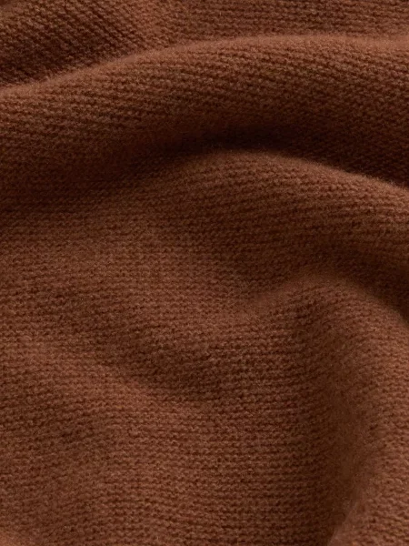 Pulover Woolrich cu decolteu rotund maro