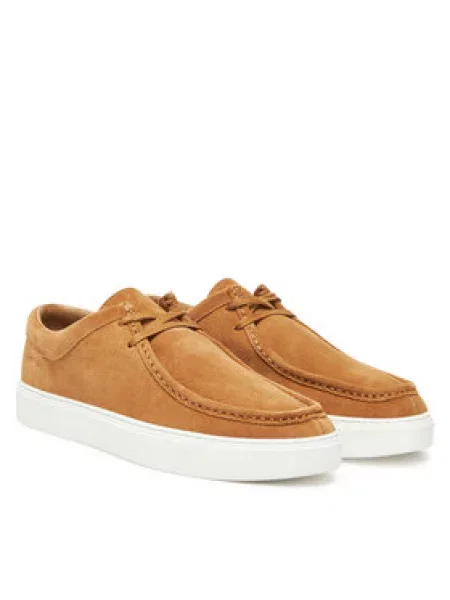 Calvin Klein Polobotky Hybrid Apron Laceup Su hnědá