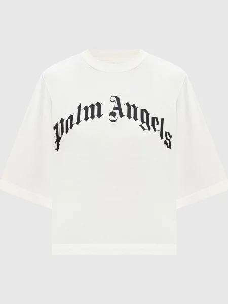 Футболка Palm Angels с принтом бежевая
