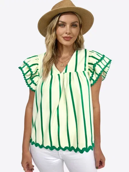 Imily Bela Bluză iarbă / pastel verde