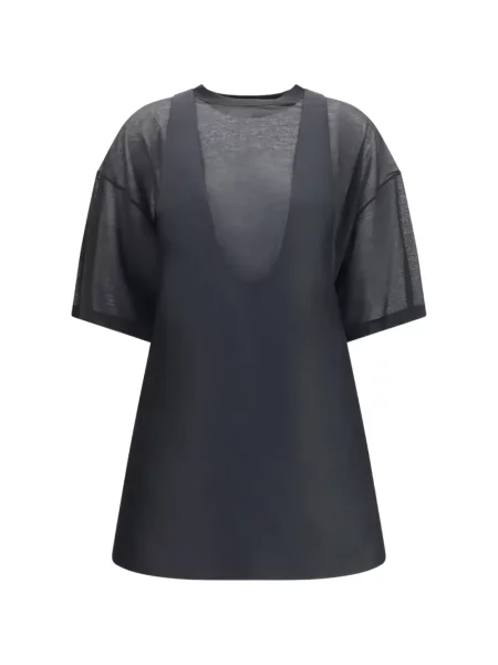 Rochie tip cămașă Balenciaga negru