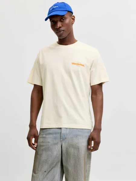 JACK & JONES Tričko azúrová / horčicová / tmavošedá / šedobiela biela