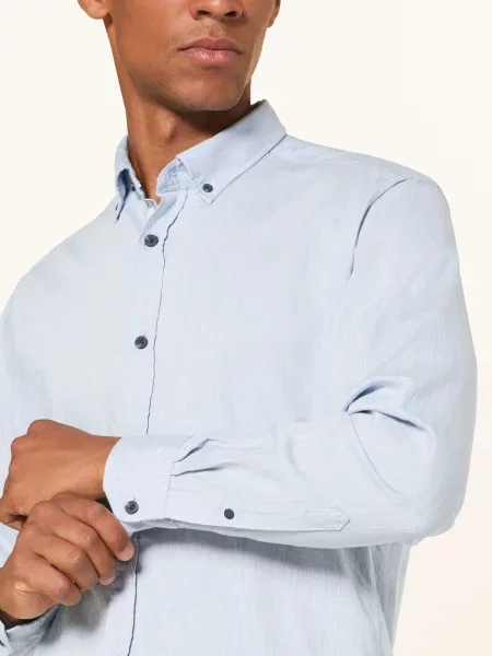 Olymp Koszula Casual Modern Fit blau