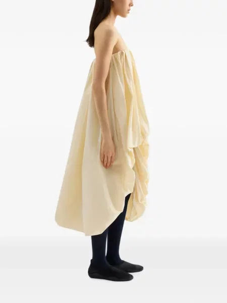 Tafta rochie Jil Sander drapată
