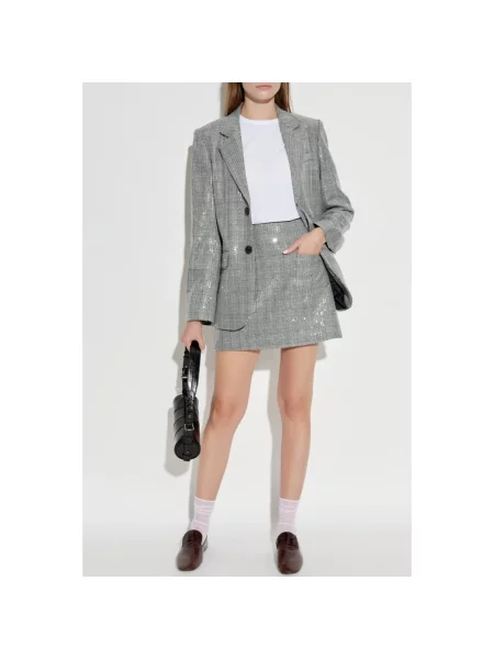 Spódnica Zadig & Voltaire z cekinami szara