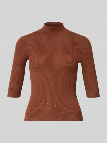 Sweter o kroju slim fit ze stójką model GALLO' Marella
