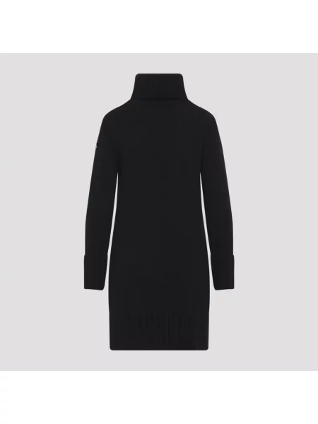 Sukienka midi Moncler z logo czarna