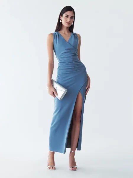 BWLDR Rochie Merry deschis albastru