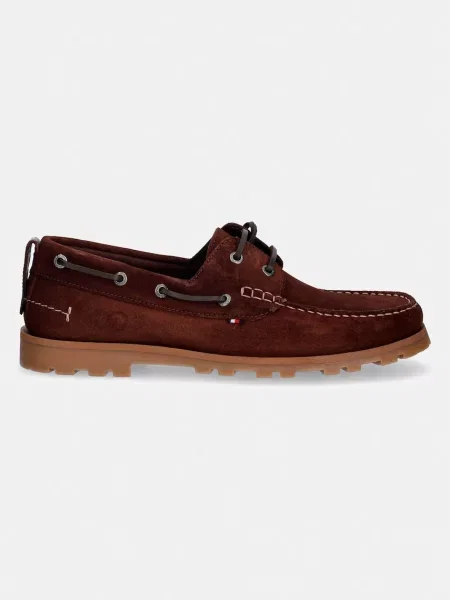 Tommy Hilfiger Mocasini | piele întoarsă maro