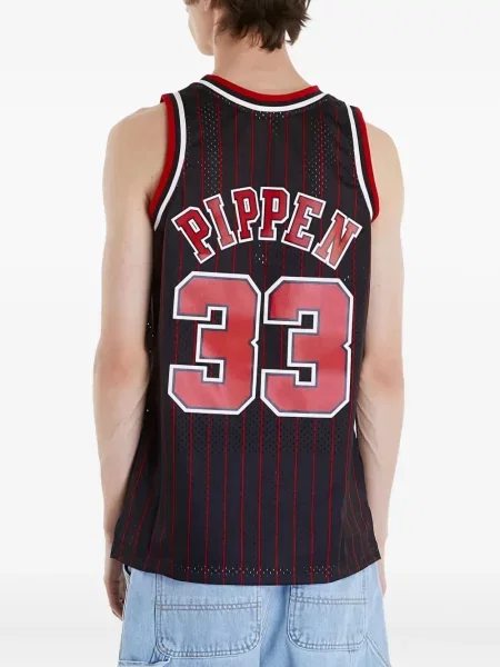 Πουκάμισο Mitchell & Ness από ζέρσεϋ μαύρο