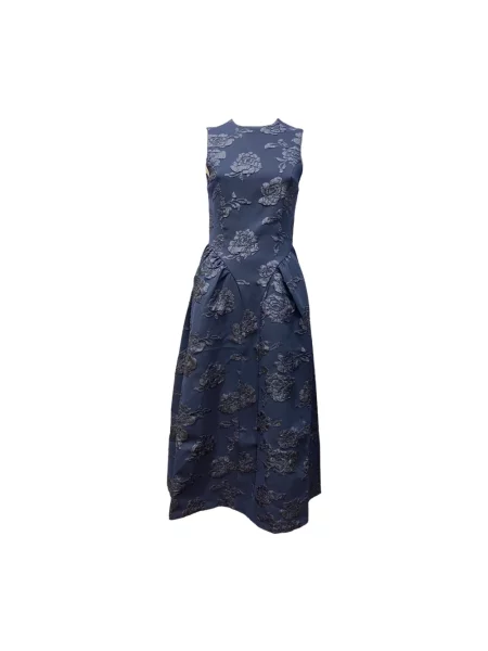 Sukienka midi Rotate Birger Christensen do kolan niebieska