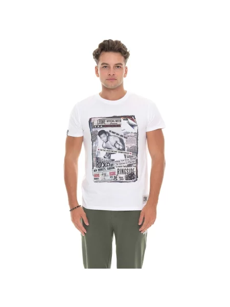 Scurt tricou Leone 1947 cu mâneci scurte alb