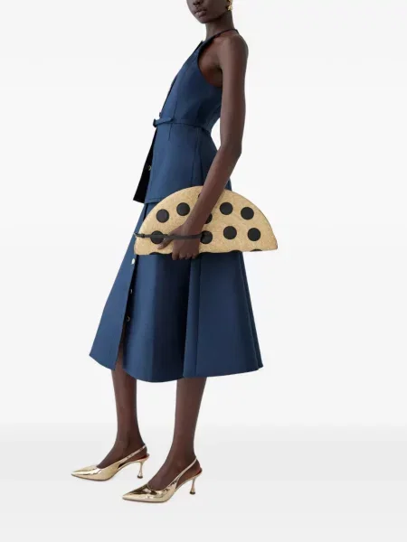 Fustă midi Carolina Herrera albastru