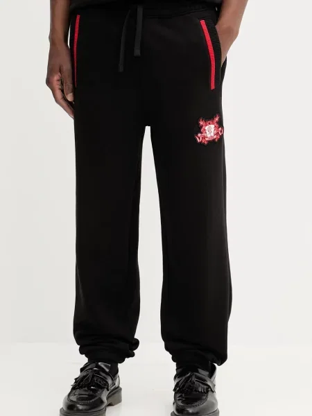 HUGO pantaloni de trening uni negru