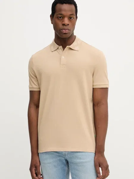 Guess polo tričko béžové