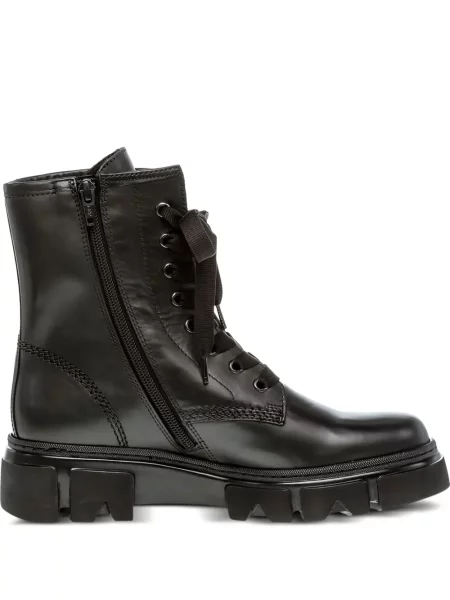 Botine Gabor cu șireturi din piele negru