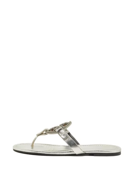 Sandale Tory Burch din piele argintiu