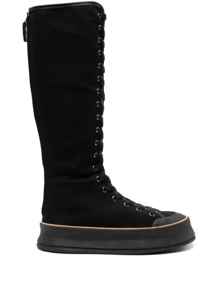 Botine Max Mara cu șireturi din dantelă