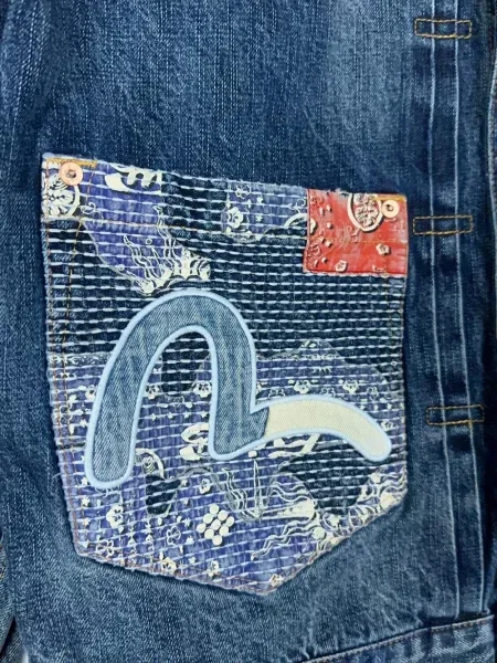 Geacă de blugi Evisu albastru