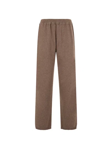 Pantaloni Moorer tricotate alergare maro