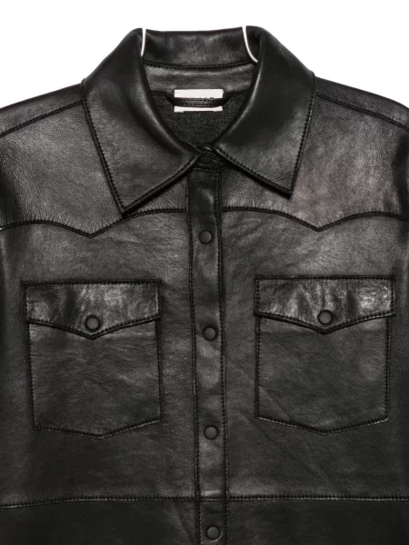 Geanta de piele P.a.r.o.s.h. negru