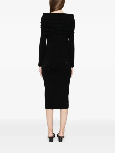 Rochie maxi Max Mara tricotate de costum negru