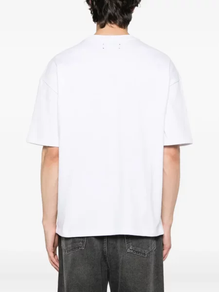 Tricou Amiri cu broderie alb