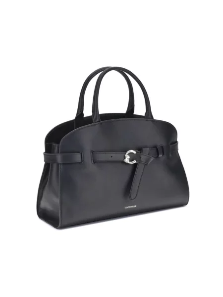 Torebka Coccinelle skórzana czarna