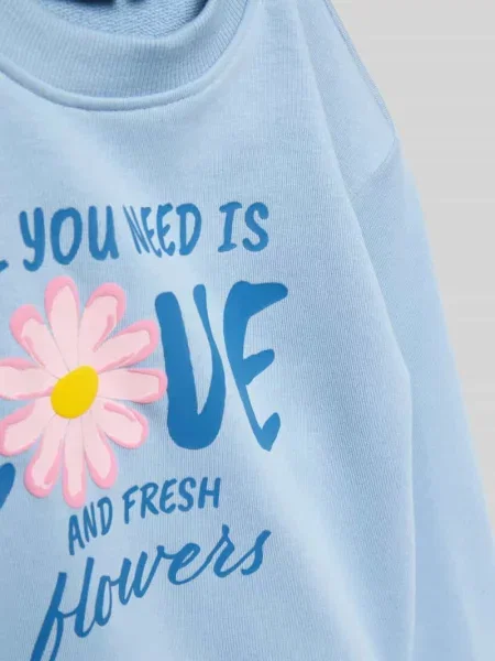 Bluza z mieszanki bawełny o kroju regular fit model GRUTHALINA' Only błękitna