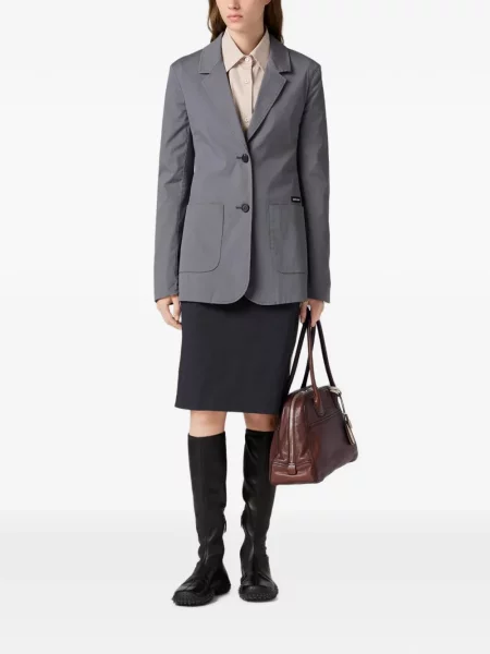 Geacă Miu Miu din poplin gri