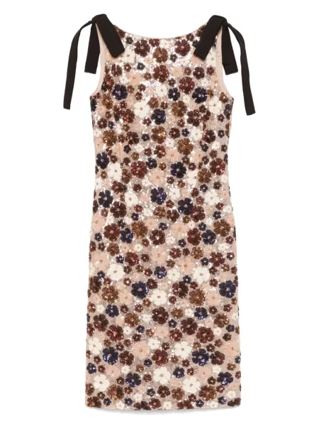 Rochie midi N°21 până la genunchi de costum maro