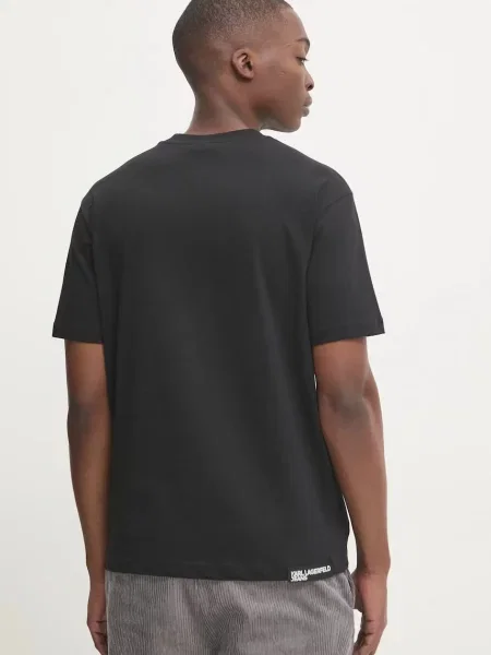 Tričko Karl Lagerfeld Jeans s potiskem černá