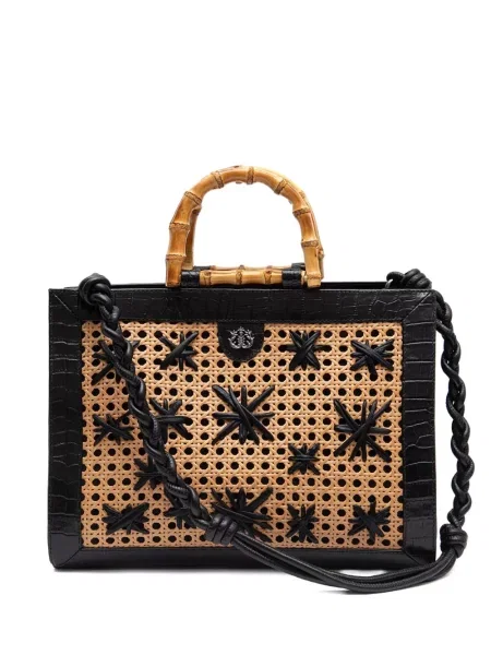 Torebka Isla bambusowa czarna