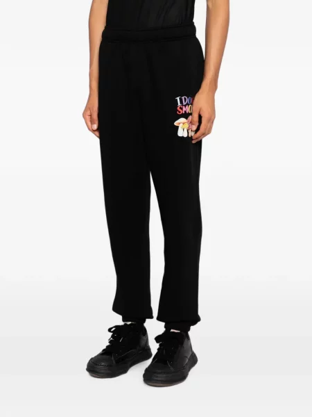 Pantaloni Melt cu imagine alergare negru
