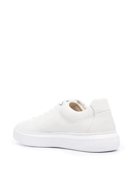 Sneakerși Geox din piele alb