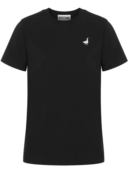 Tricou Moschino cu broderie negru