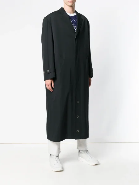 Dlouhý kabát Jean Paul Gaultier Pre-owned černý