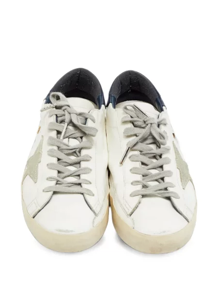 Sneakers Golden Goose Superstar με κορδόνια με δαντέλα λευκό