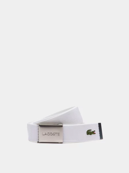 Ремень Lacoste с ремешками белый