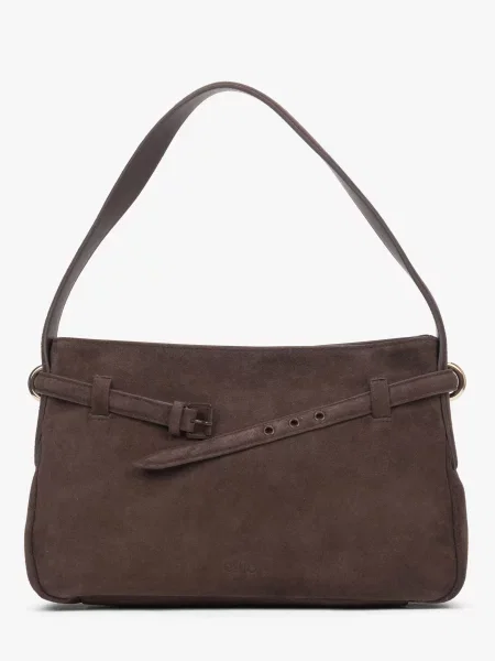 Estro Сумка Велюр коричневий