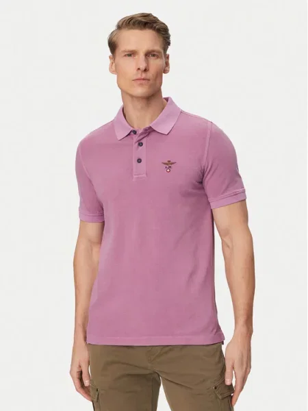 Aeronautica Militare Polo majica Svetlo vijolična