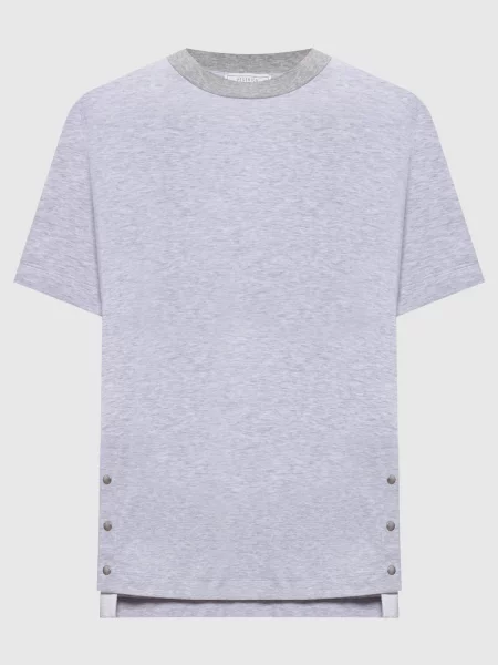 Меланжева футболка Peserico сіра