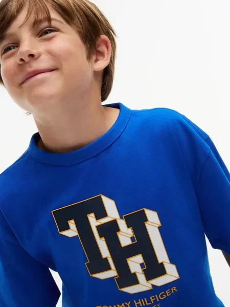 Tommy Hilfiger тениска за деца от синьо